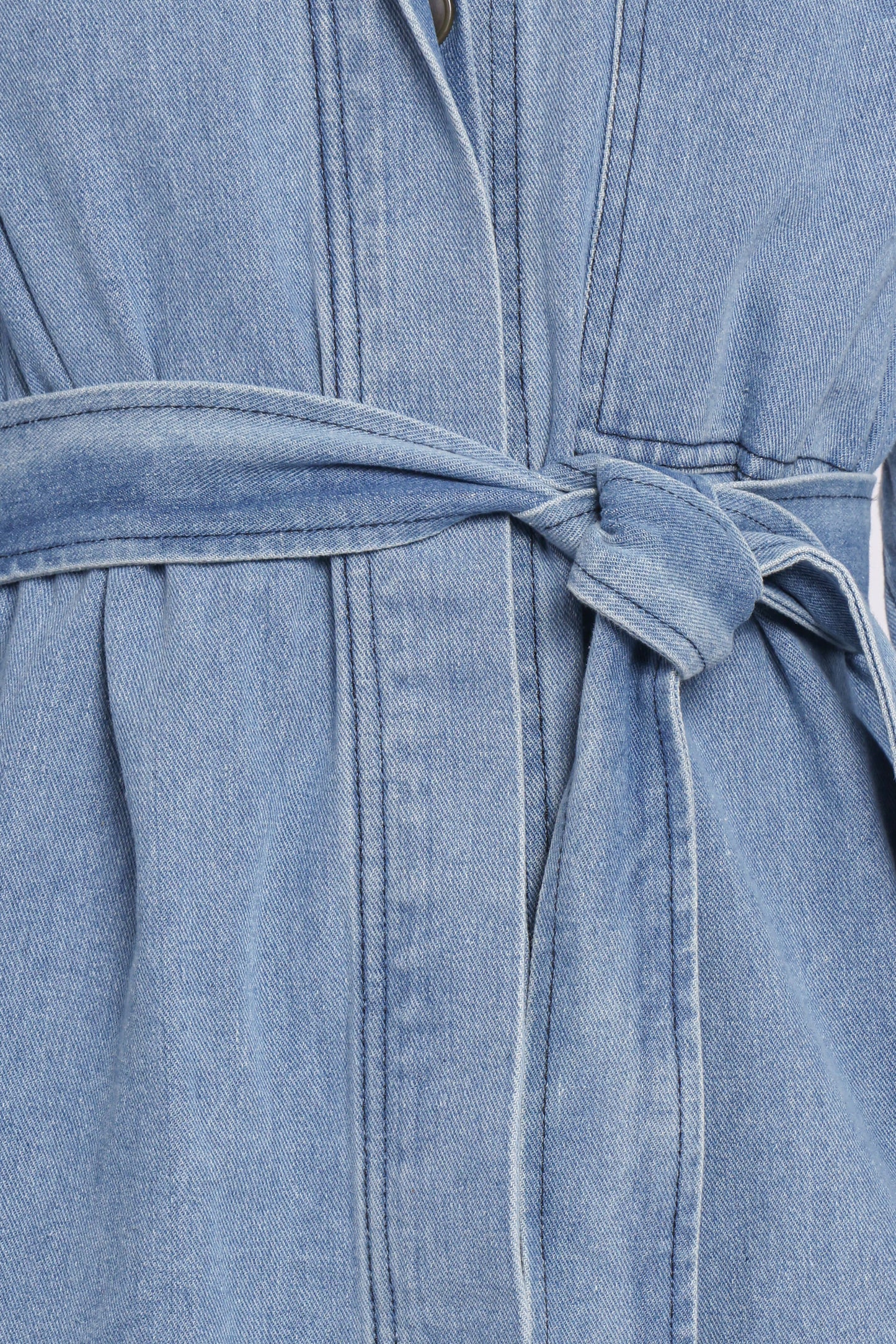 Donovan Denim Tie Jacket - Light Denim