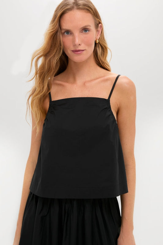 Black Cotton Mandi Top