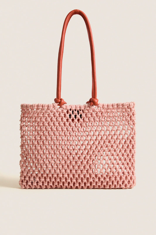 Blush with Bright Poppy Sandy Bag