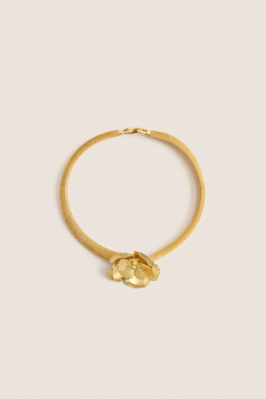 Antique Gold Eden Mesh Choker