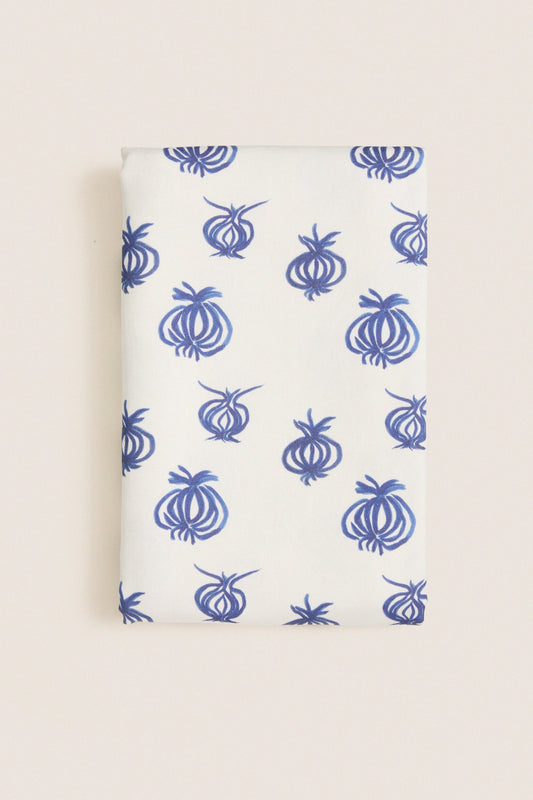 Blue Les Oignons Small Tablecloth