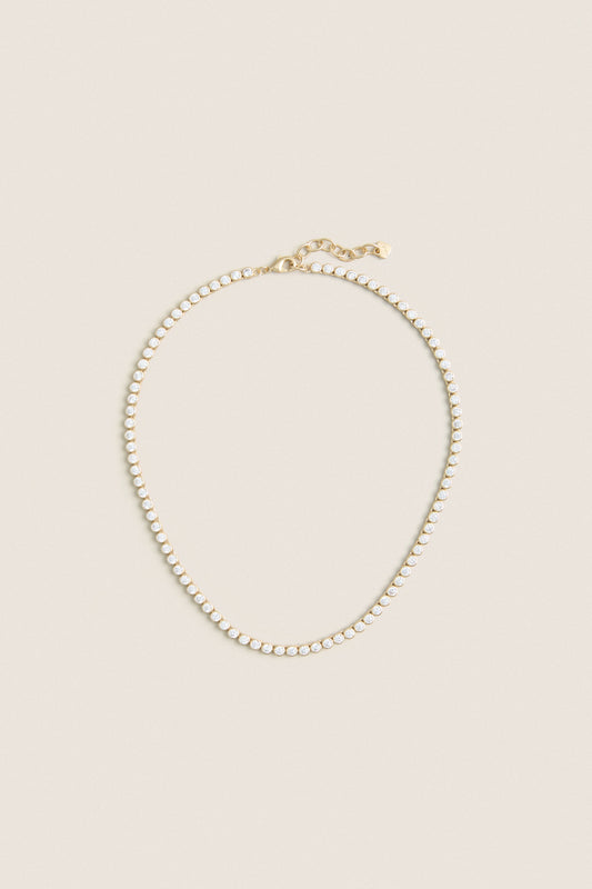 Bezel Tennis Necklace