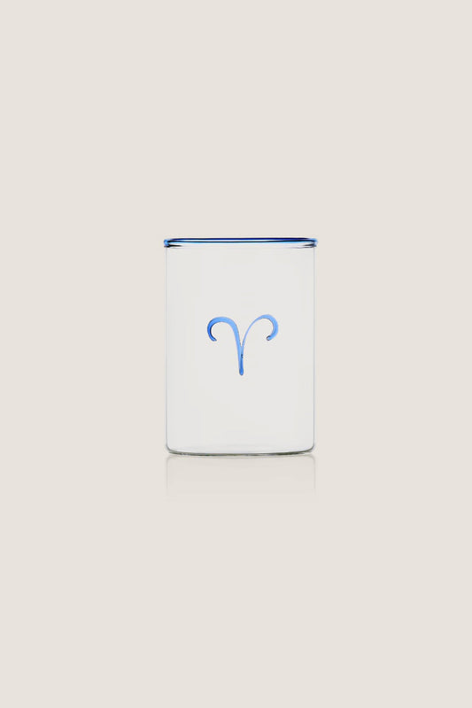 Blue Aries Lowball Glass (Set of 2)