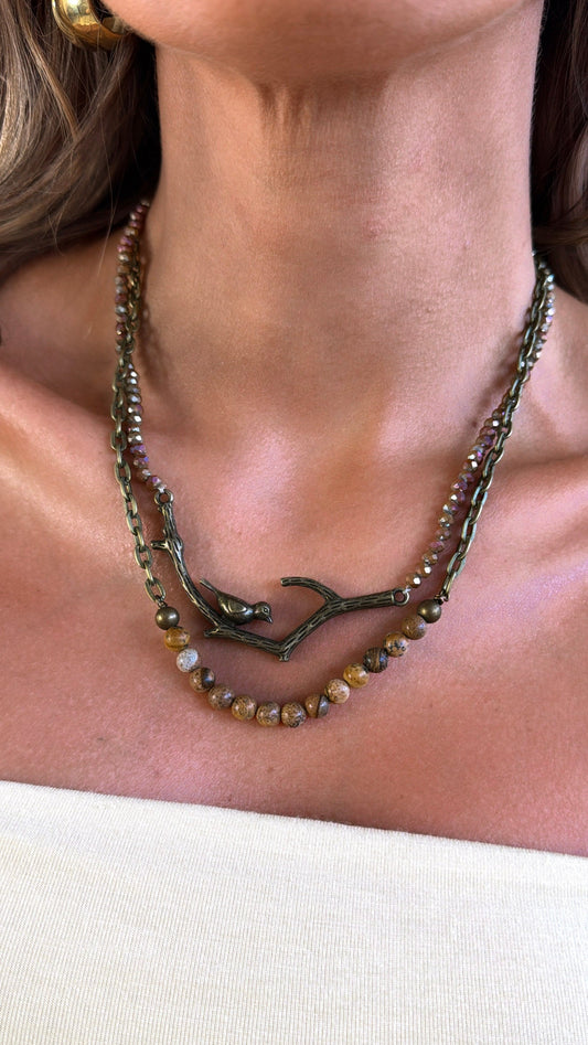 Braelyn Necklace, Jasper