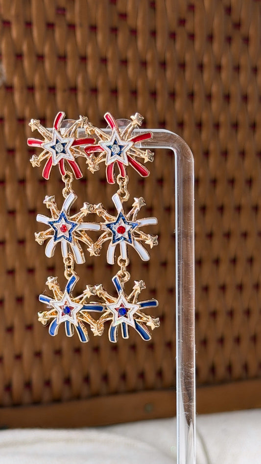 Firework Dangle Earring