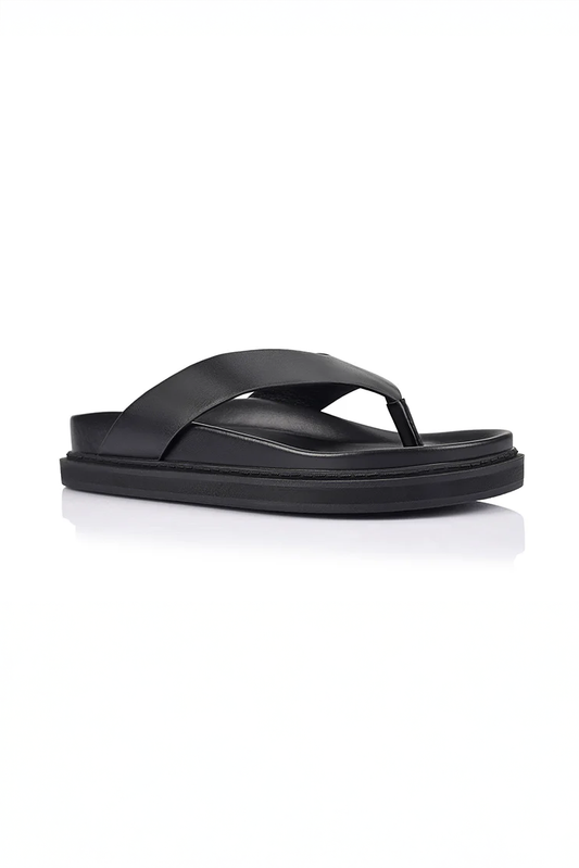 Bridget Foodbed Slides - Black