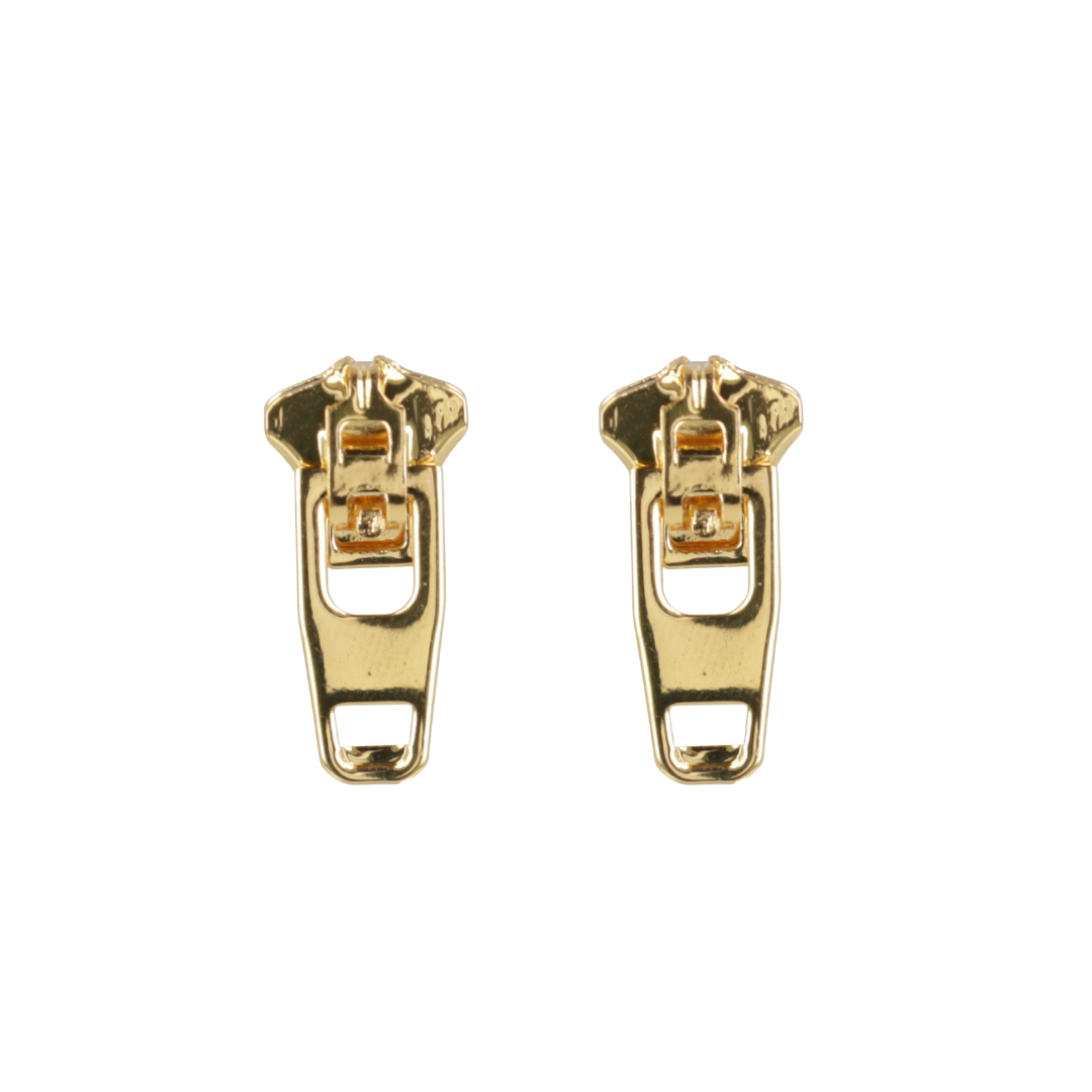 Zip Earrings (Gold Plated)
