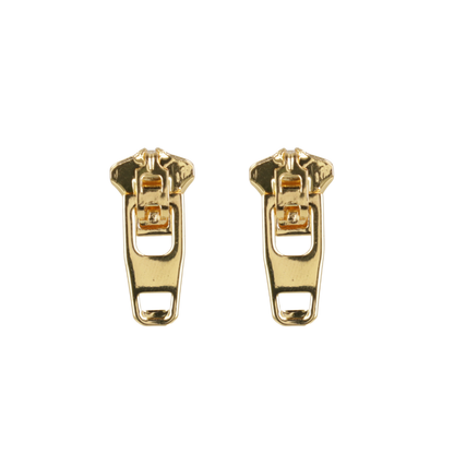 Zip Earrings (Gold Plated)