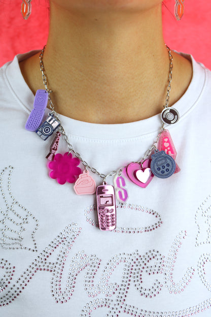Y2K Bug Charm Necklace