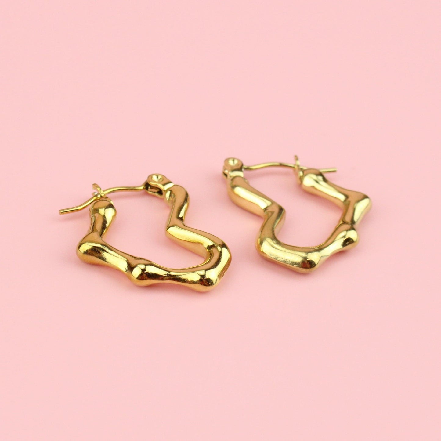 You Make My Heart Melt Hoop Earrings (Gold-plated)