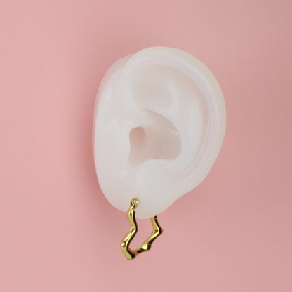 You Make My Heart Melt Hoop Earrings (Gold-plated)