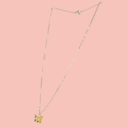You're my Butterfly, Sugar Baby Necklace (Gold Mirror)