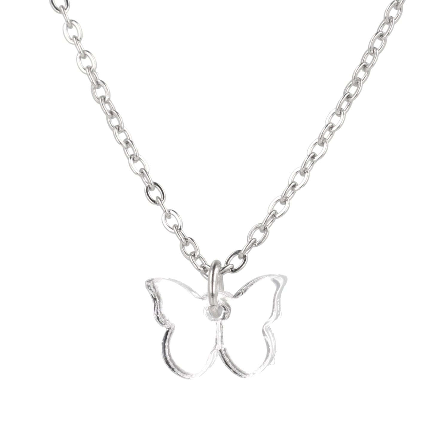 You're my Butterfly, Sugar Baby Necklace (Silver Mirror)