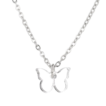 You're my Butterfly, Sugar Baby Necklace (Silver Mirror)