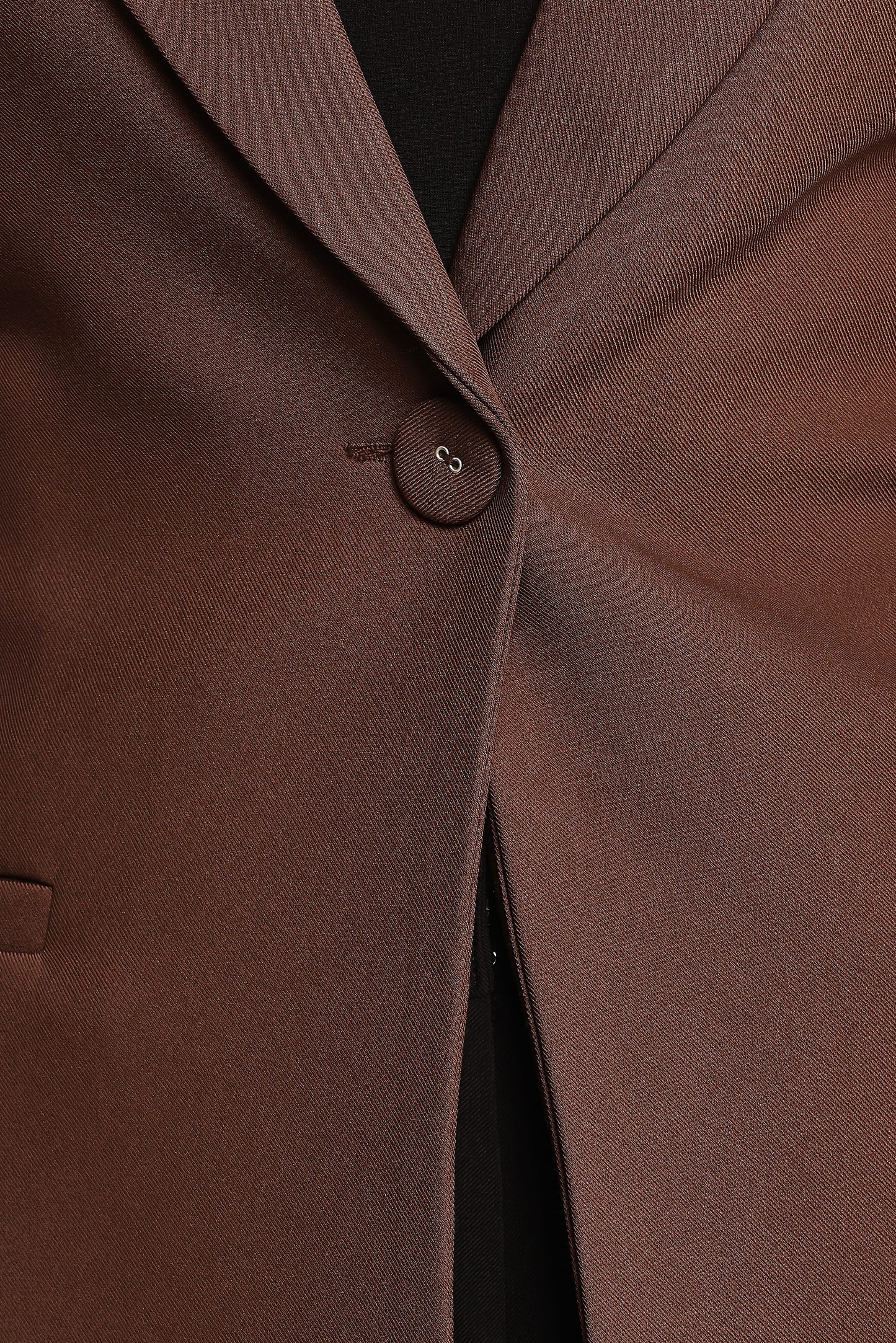 Eliana Waist Tie Blazer - Espresso