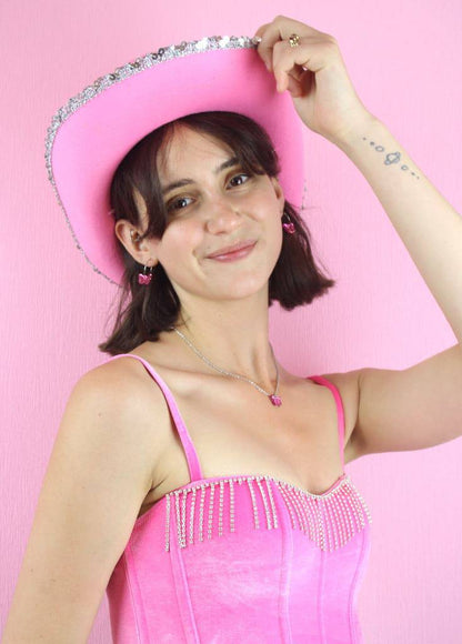 You're my Butterfly, Sugar Baby Necklace (Pink Mirror)