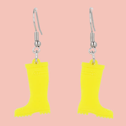 Yellow Wellies Earrings