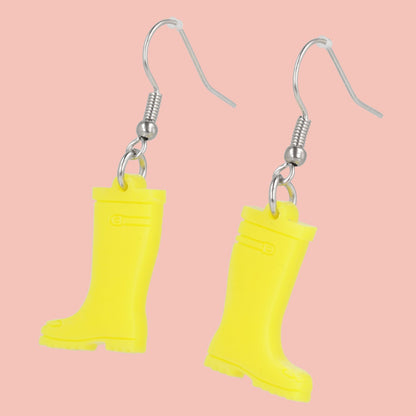 Yellow Wellies Earrings