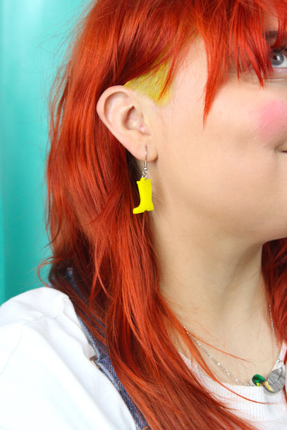 Yellow Wellies Earrings