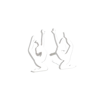 Yoga Pose Stud Earrings