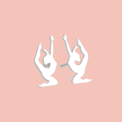 Yoga Pose Stud Earrings