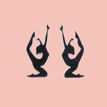 Yoga Pose Stud Earrings