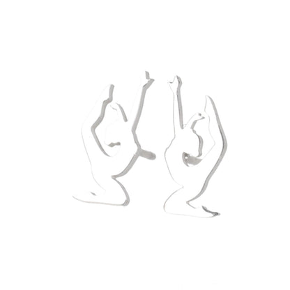 Yoga Pose Stud Earrings