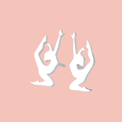 Yoga Pose Stud Earrings