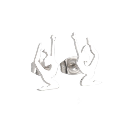 Yoga Pose Stud Earrings