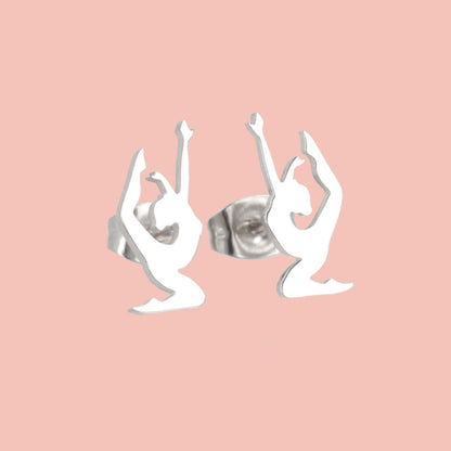 Yoga Pose Stud Earrings